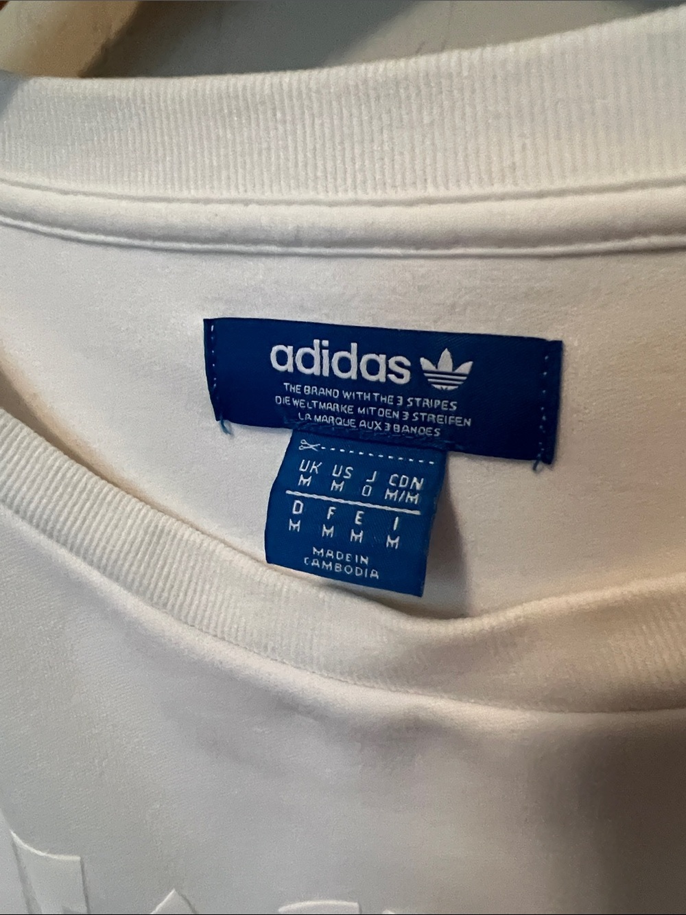 adidas White Sweatshirt with Raised '03' Graphic and side zippers - Picture 5 of 8